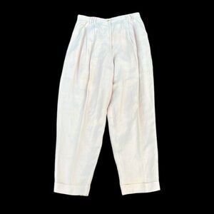 Express Silk/Linen Pleated Pants in Champagne Rose Size 11/12 (Run Small)